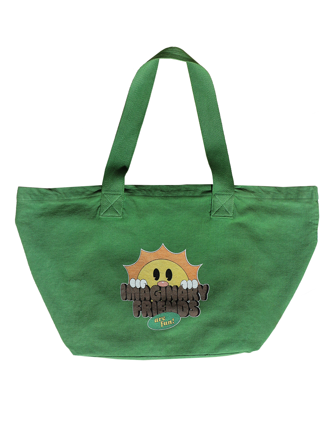 Green tote bag